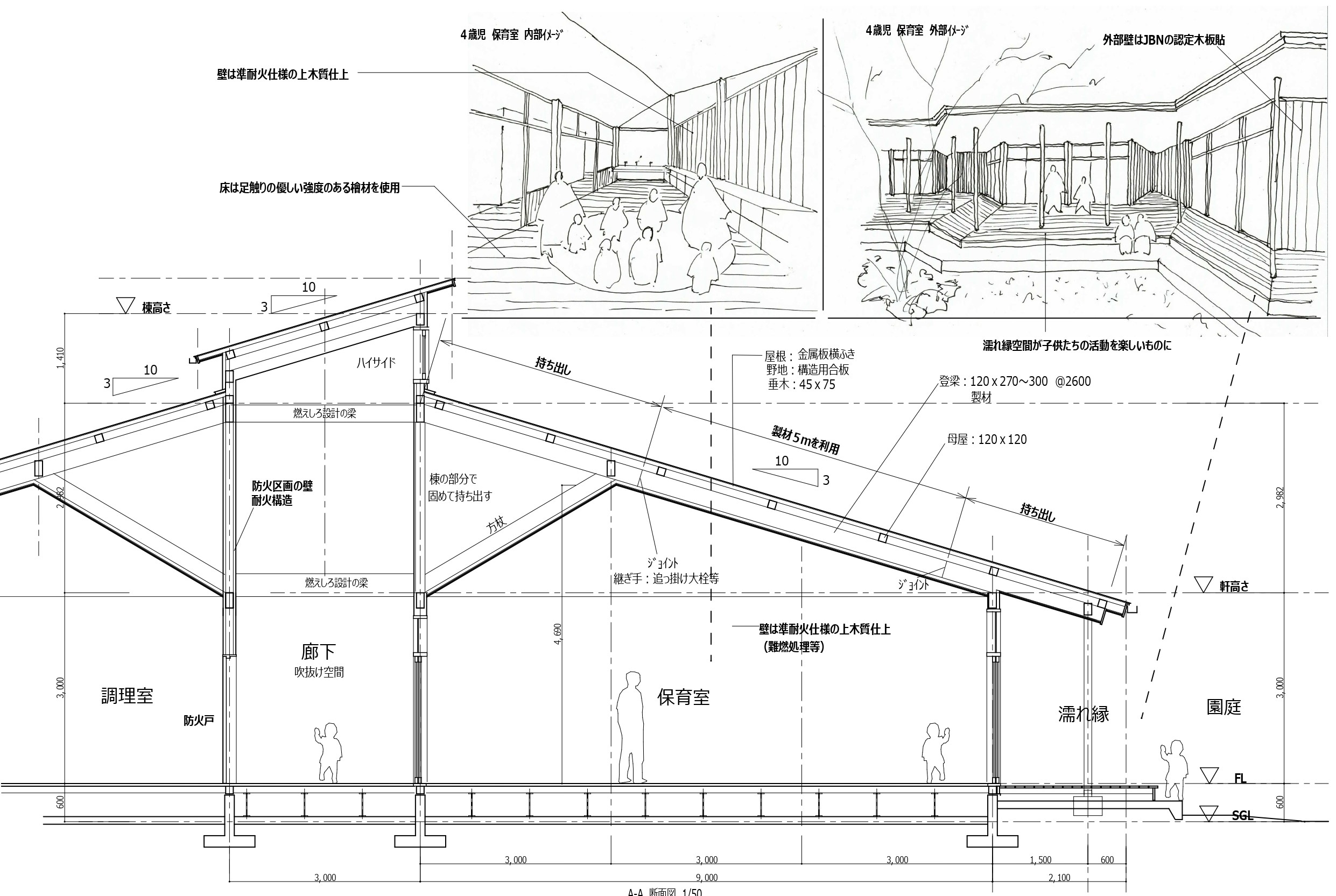 兵庫県産木材を利用した保育園の提案